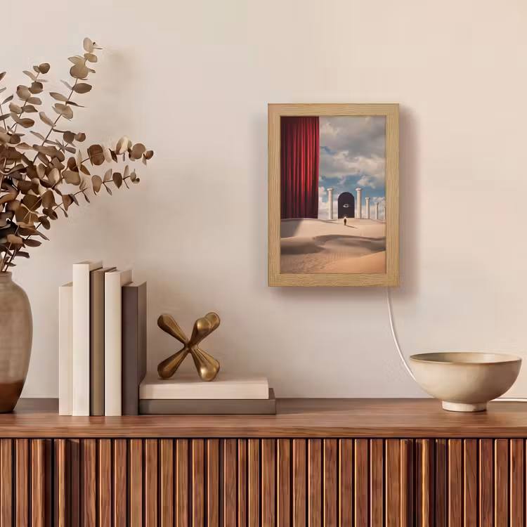 Table Lamp - Dream - Desert - Eye - Droom - Woestijn - Oog Light Box met kabel (Tafellamp) klein
