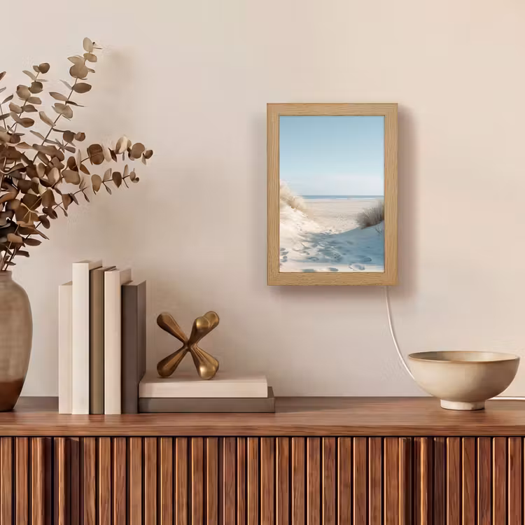 Duinen - Planten - Zomer - Natuur Light Box met kabel (Tafellamp) klein -sfeer2