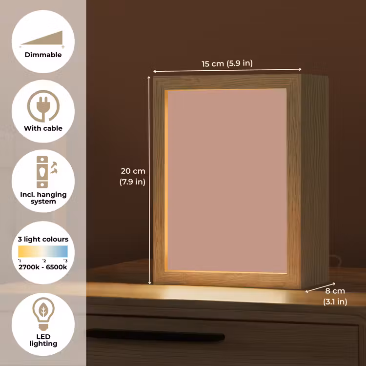 Earthy - Blusher - Roze Light Box met kabel (Tafellamp) klein 925 -USP_EN