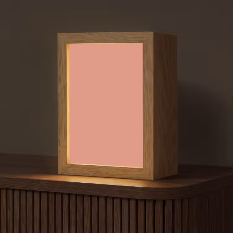 Earthy - Rose - Koraal Light Box met kabel (Tafellamp) klein 925 -z3d_website