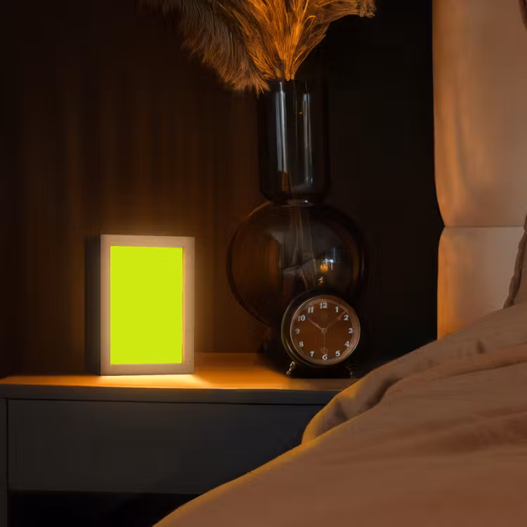Electric - Lemon - Geel Light Box met kabel (Tafellamp) klein 925 -sfeer1
