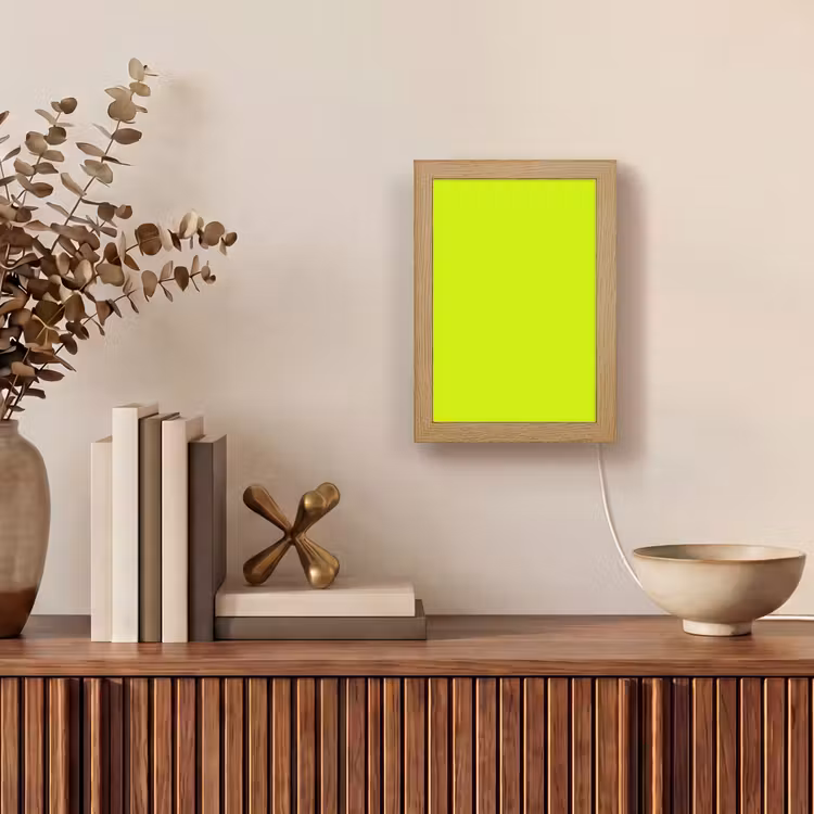 Electric - Lemon - Geel Light Box met kabel (Tafellamp) klein 925 -sfeer2