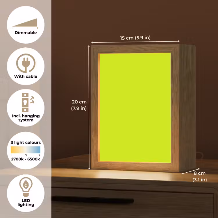 Electric - Lemon - Geel Light Box met kabel (Tafellamp) klein 925 -USP_EN