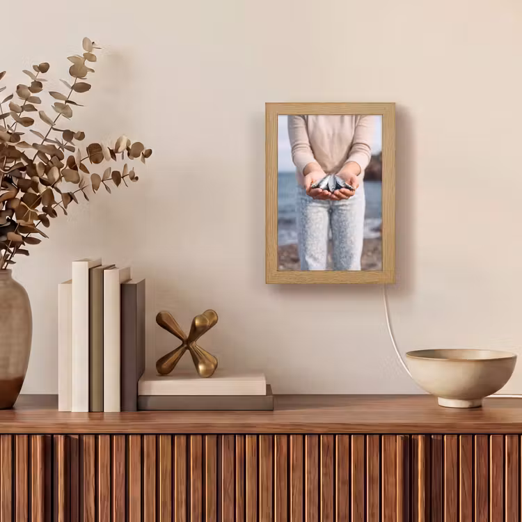 Table Lamp - Fish - Hands - Nature - Vis - Handen - Natuur Light Box met kabel (Tafellamp) klein