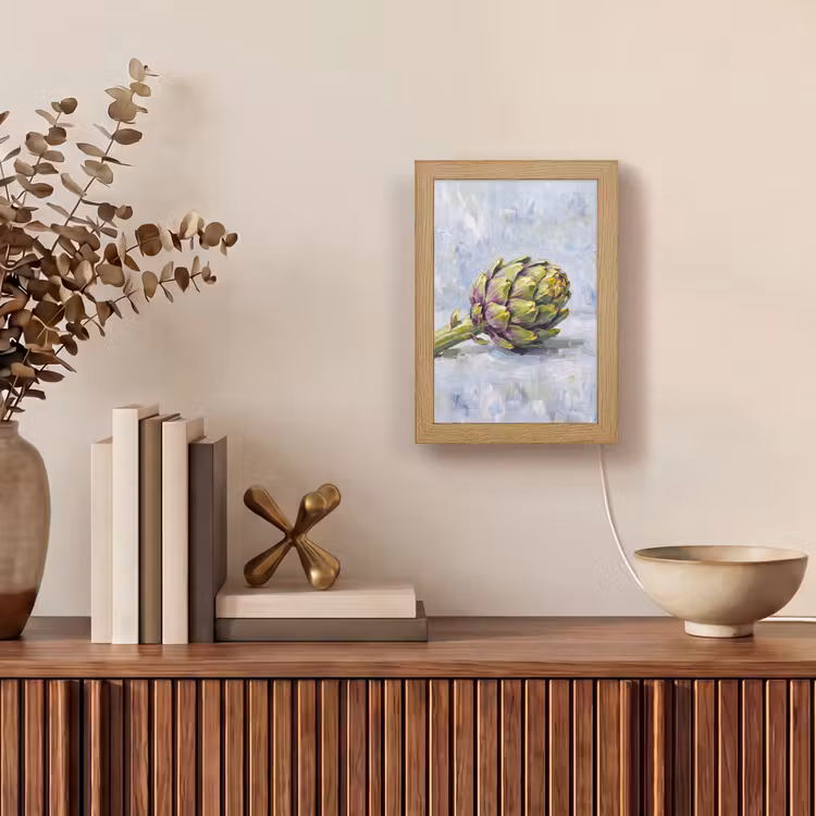 Table Lamp - Food - Artichoke - Modern - Eten - Artisjok - Modern Light Box met kabel (Tafellamp) klein