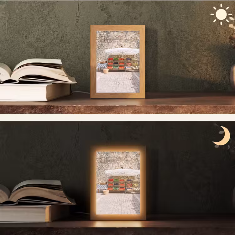 Table Lamp - Food - Market - Fresh - Eten - Markt - Vers Light Box met kabel (Tafellamp) klein