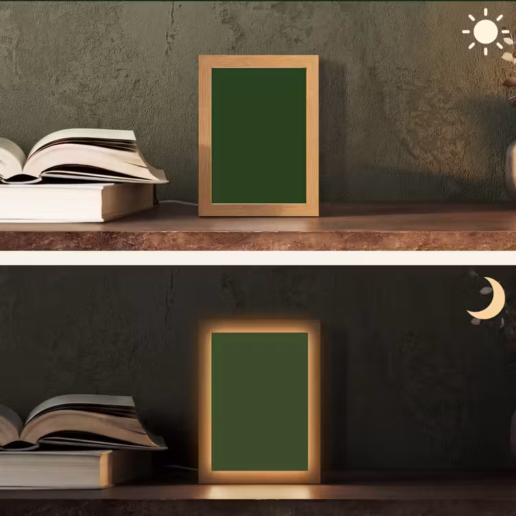 Forest - Green - Groen Light Box met kabel (Tafellamp) klein 925 -sfeer3