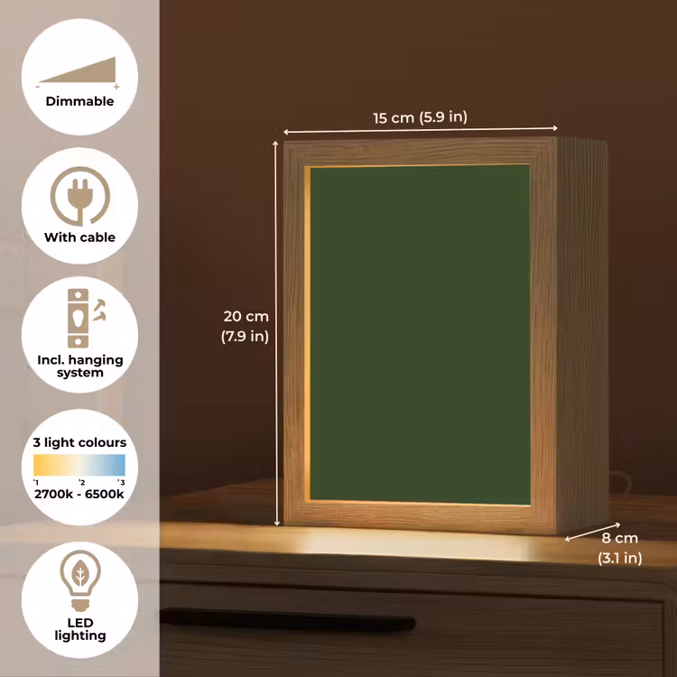 Forest - Green - Groen Light Box met kabel (Tafellamp) klein 925 -USP_EN