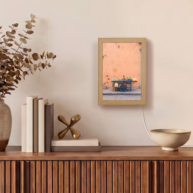 Table Lamp - Fruit - Cart - Street - Fruit - Kar - Straat Light Box met kabel (Tafellamp) klein