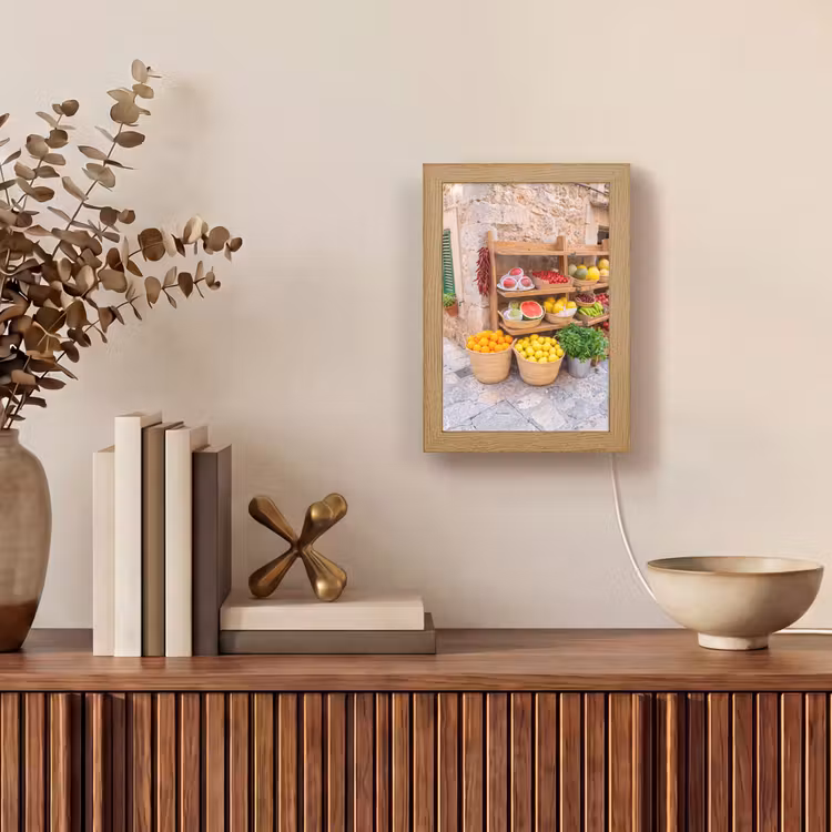 Table Lamp - Fruit - Market - Fresh - Fruit - Markt - Vers Light Box met kabel (Tafellamp) klein