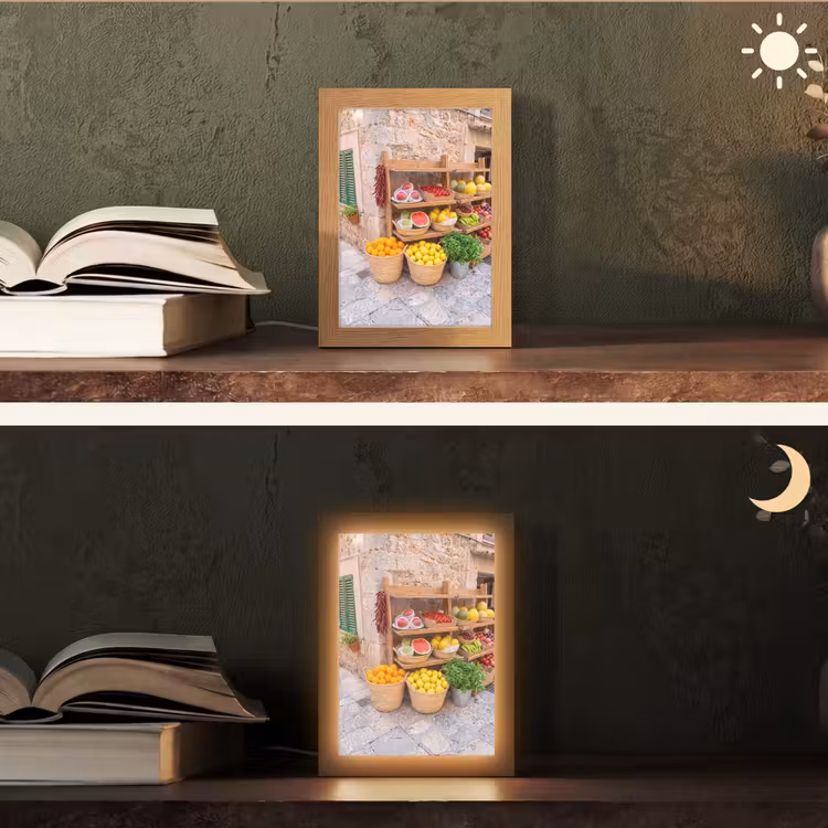 Table Lamp - Fruit - Market - Fresh - Fruit - Markt - Vers Light Box met kabel (Tafellamp) klein