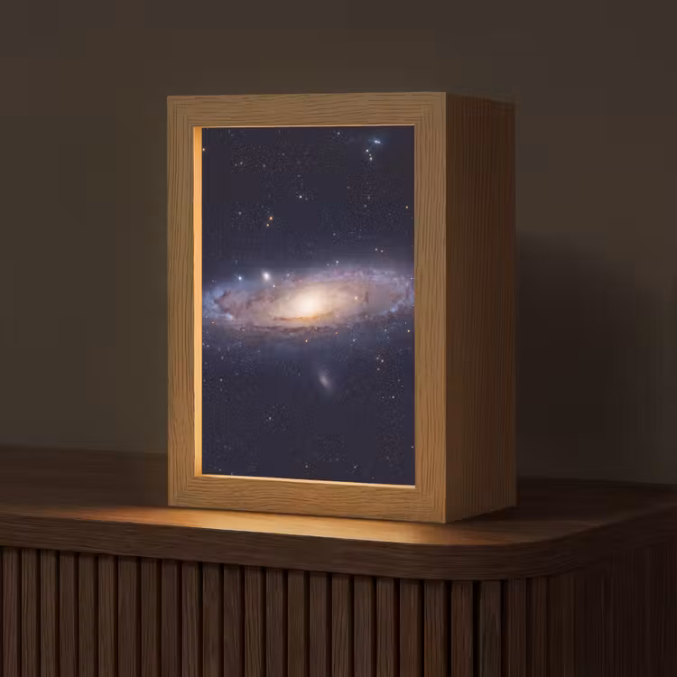 Table Lamp - Galaxy - Space - Cosmos - Sterrenstelsel - Ruimte - Kosmos Light Box met kabel (Tafellamp) klein