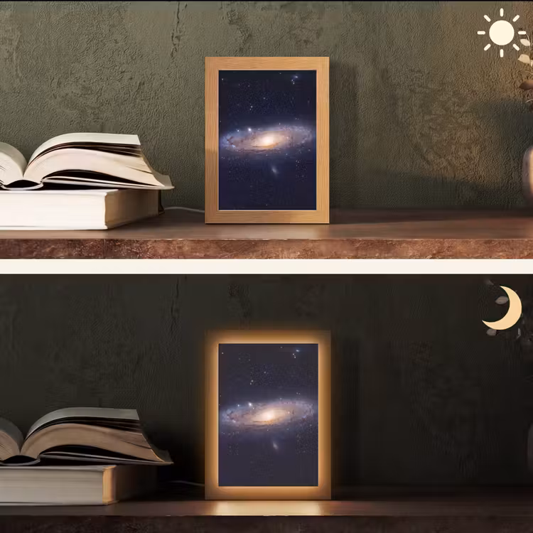 Table Lamp - Galaxy - Space - Cosmos - Sterrenstelsel - Ruimte - Kosmos Light Box met kabel (Tafellamp) klein