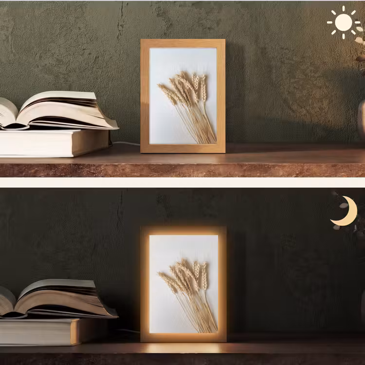 Graan - Geel - Wit - Stilleven Light Box met kabel (Tafellamp) klein -sfeer3