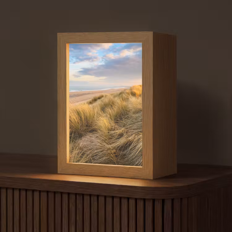 Gras - Duinen - Strand - Zomer Light Box met kabel (Tafellamp) klein -z3d_website