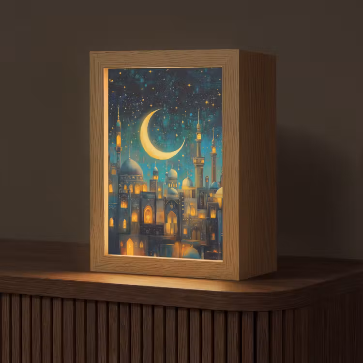 Islamitisch - Moskee - Ramadan - Islam Light Box met kabel (Tafellamp) klein -z3d_website