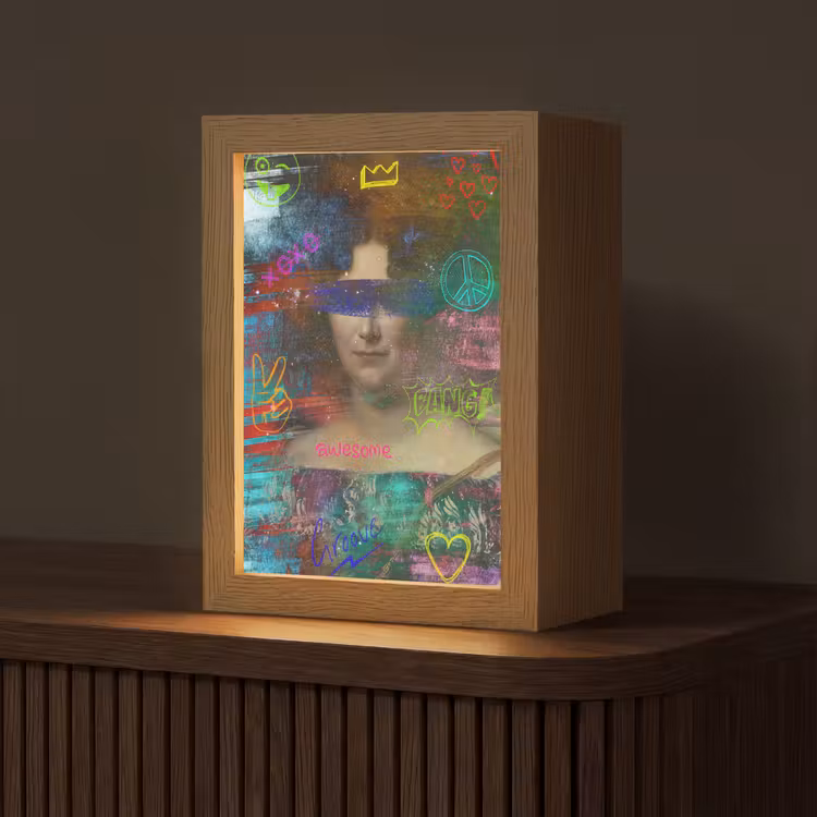Johanna Henriette Engelen - Dubois Drahonet - Graffiti Light Box met kabel (Tafellamp) klein -z3d_website