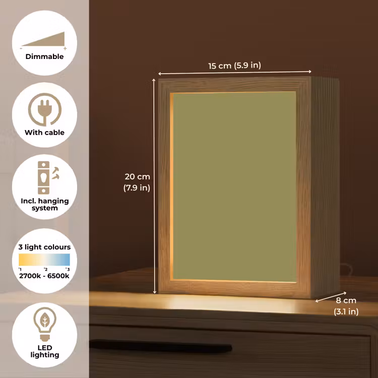 Juniper - Groen - Organisch Light Box met kabel (Tafellamp) klein 925 -USP_EN