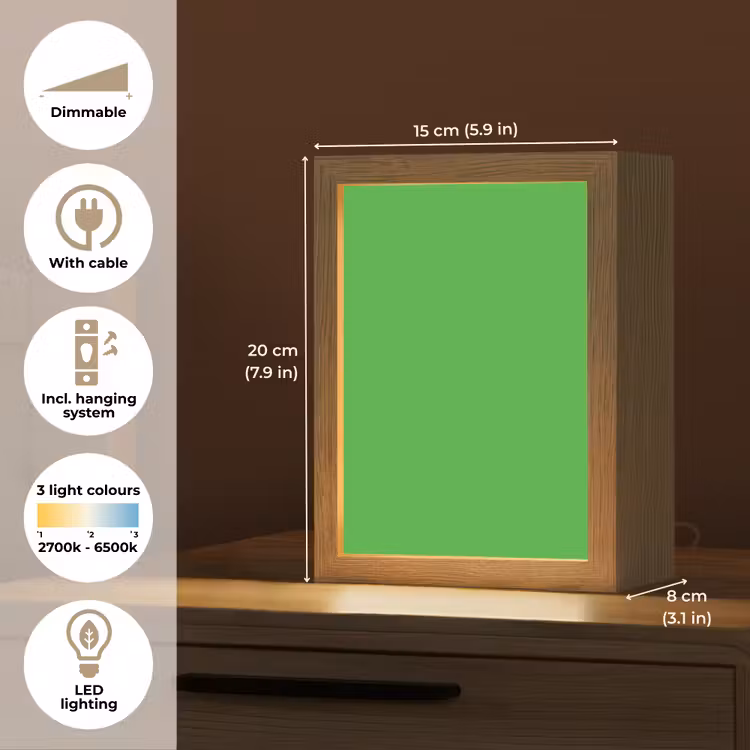 Kelly - Green - Groen Light Box met kabel (Tafellamp) klein 925 -USP_EN