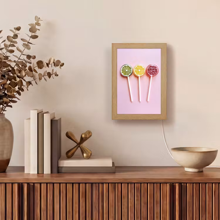 Lolly - Snoep - Citrus Light Box met kabel (Tafellamp) klein -sfeer2