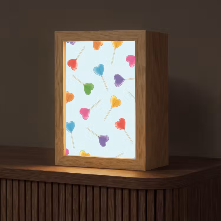 Lolly - Regenboog - Snoep Light Box met kabel (Tafellamp) klein -z3d_website