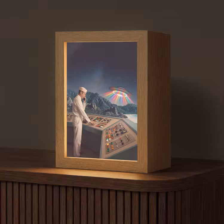 Table Lamp - Man - Control Room - Beach - Man - Controlekamer - Strand Light Box met kabel (Tafellamp) klein