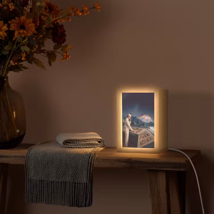 Table Lamp - Man - Control Room - Beach - Man - Controlekamer - Strand Light Box met kabel (Tafellamp) klein