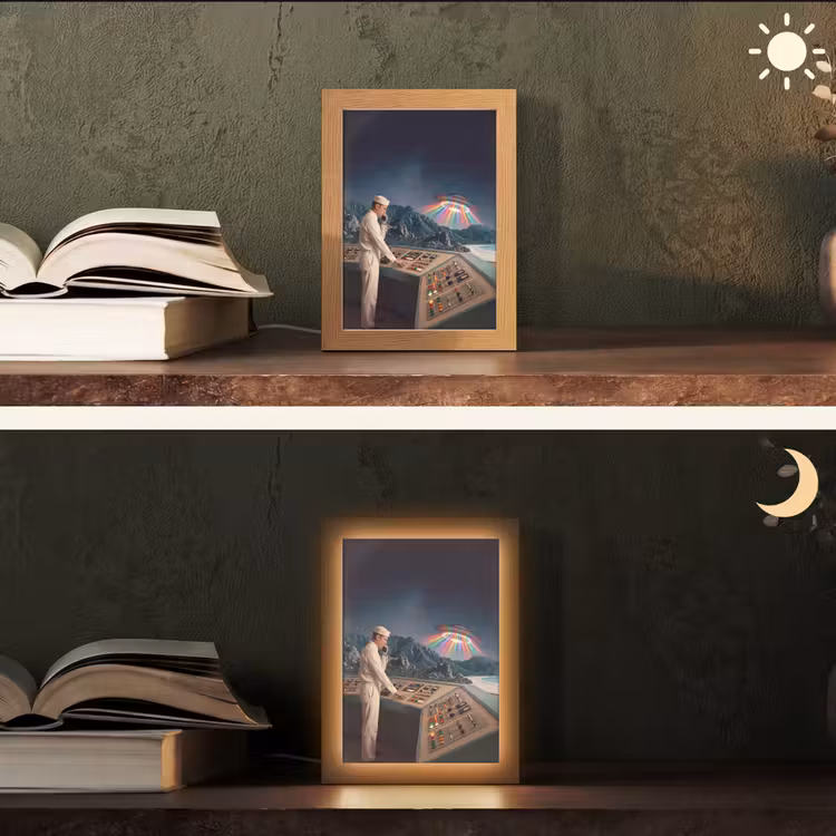 Table Lamp - Man - Control Room - Beach - Man - Controlekamer - Strand Light Box met kabel (Tafellamp) klein