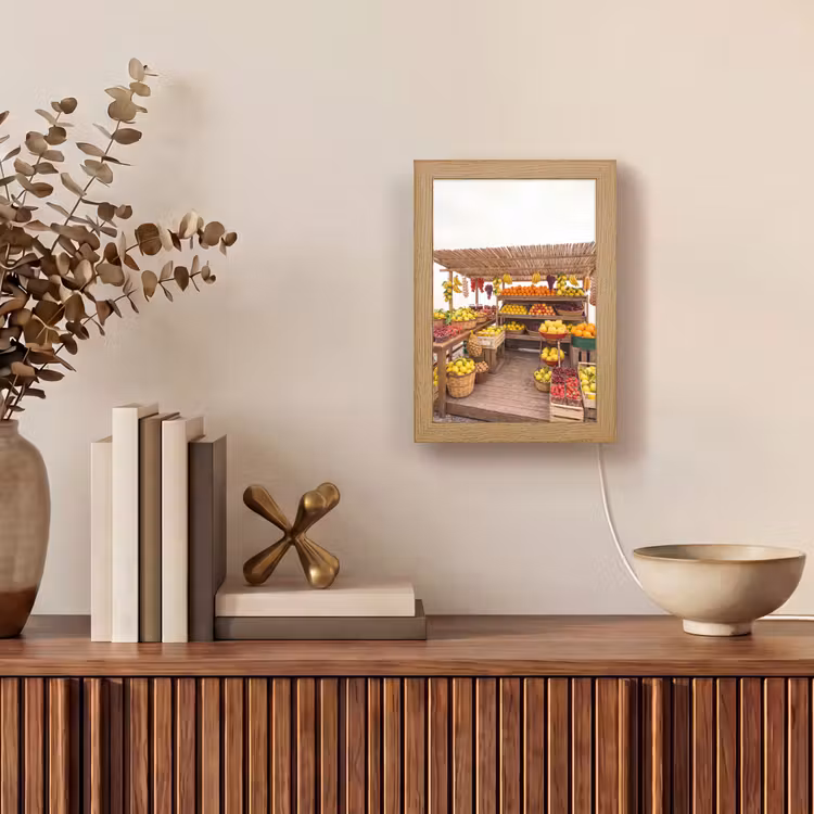 Table Lamp - Market Stall - Fruit - Fresh - Marktkraam - Fruit - Vers Light Box met kabel (Tafellamp) klein