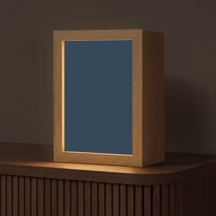 Midnight - Blue - Blauw Light Box met kabel (Tafellamp) klein 925 -z3d_website