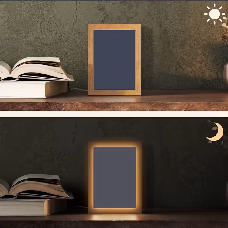 Midnight - Swing - Blauw Light Box met kabel (Tafellamp) klein 925 -sfeer3