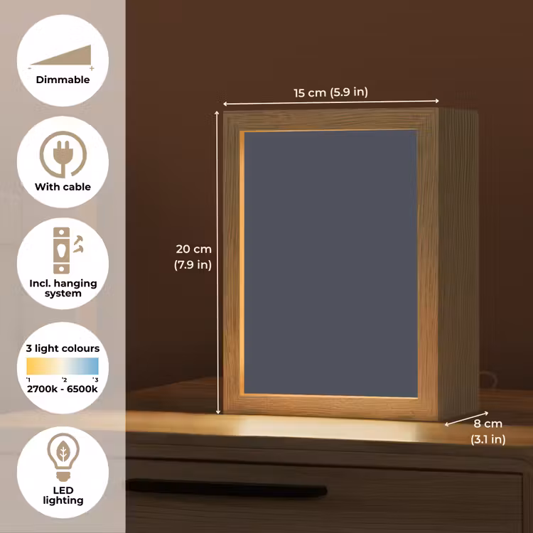 Midnight - Swing - Blauw Light Box met kabel (Tafellamp) klein 925 -USP_EN