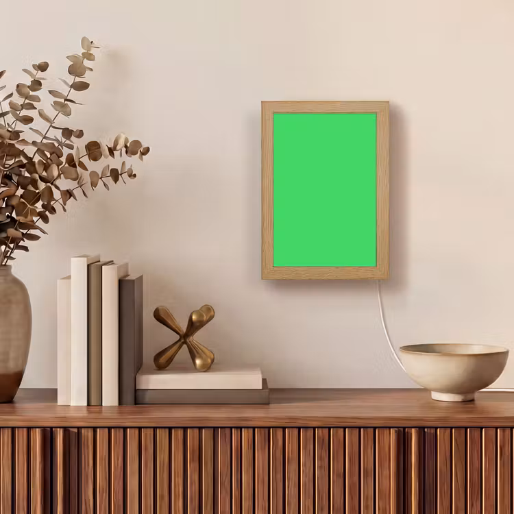 Mint - Green - Groen Light Box met kabel (Tafellamp) klein 925 -sfeer2