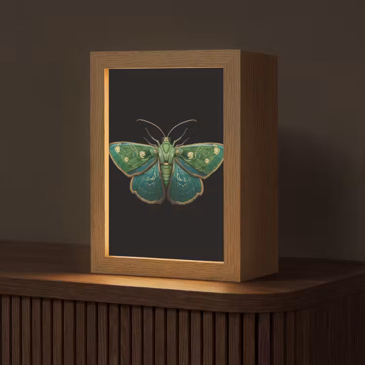 Mot - Levendig - Groen Light Box met kabel (Tafellamp) klein -z3d_website