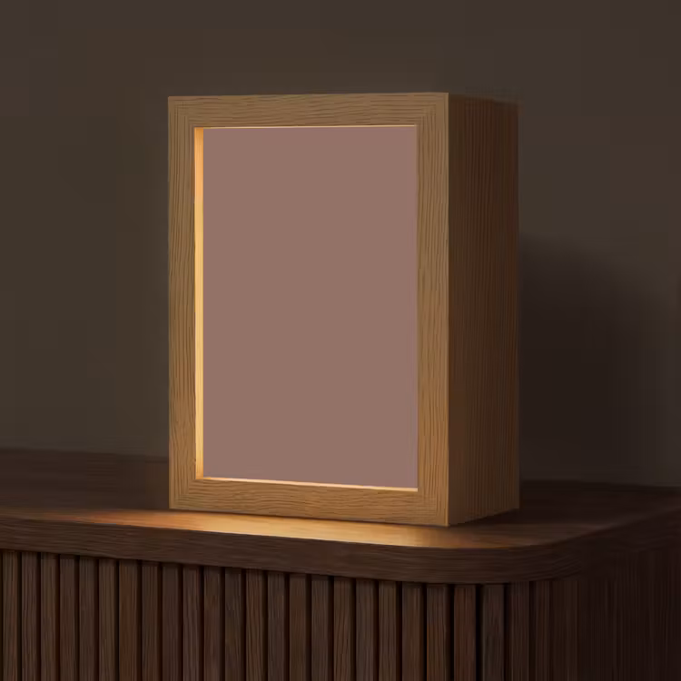 Muted - Chestnut - Bruin Light Box met kabel (Tafellamp) klein 925 -z3d_website