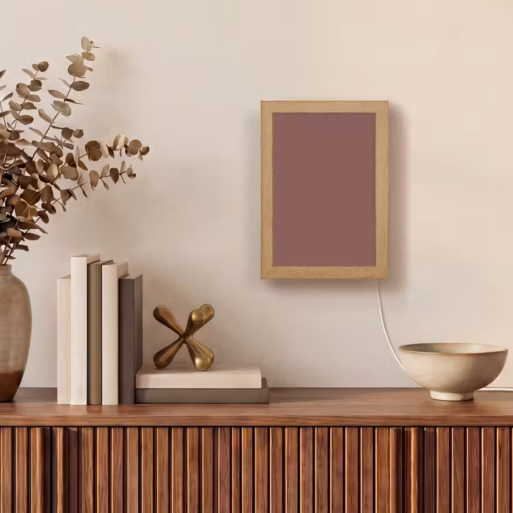 Muted - Raisin - Rood Light Box met kabel (Tafellamp) klein 925 -sfeer2