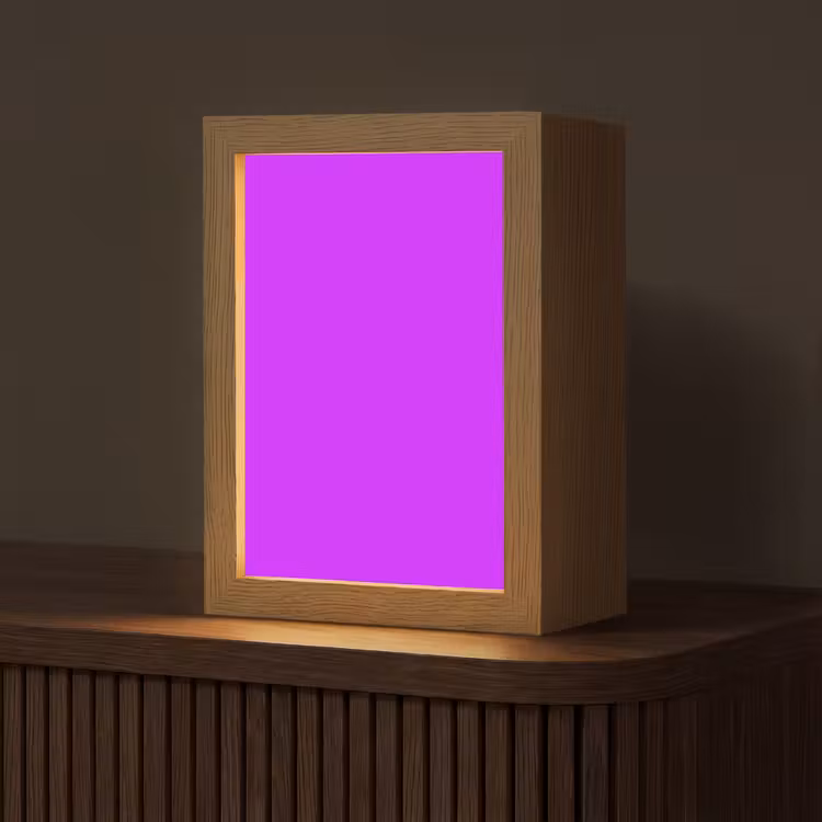 Neon - Orchid - Paars Light Box met kabel (Tafellamp) klein 925 -z3d_website