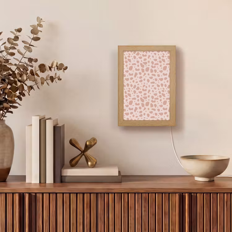 Nude - Luipaard - Tinten Light Box met kabel (Tafellamp) klein 925 -sfeer2