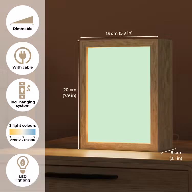 Pale - Mint - Groen Light Box met kabel (Tafellamp) klein 925 -USP_EN