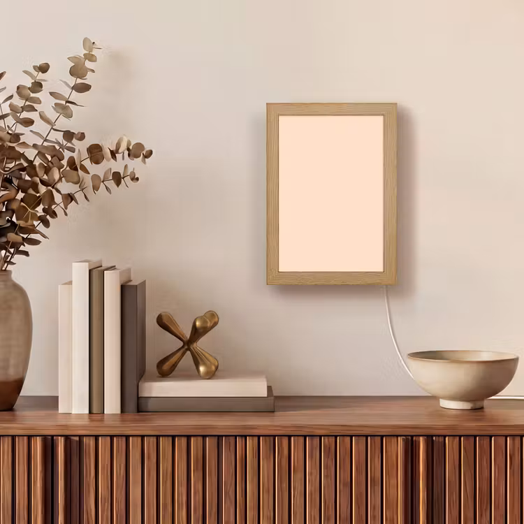 Pale - Peach - Nude Light Box met kabel (Tafellamp) klein 925 -sfeer2