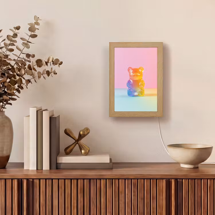 Pastel - Snoep Light Box met kabel (Tafellamp) klein -sfeer2