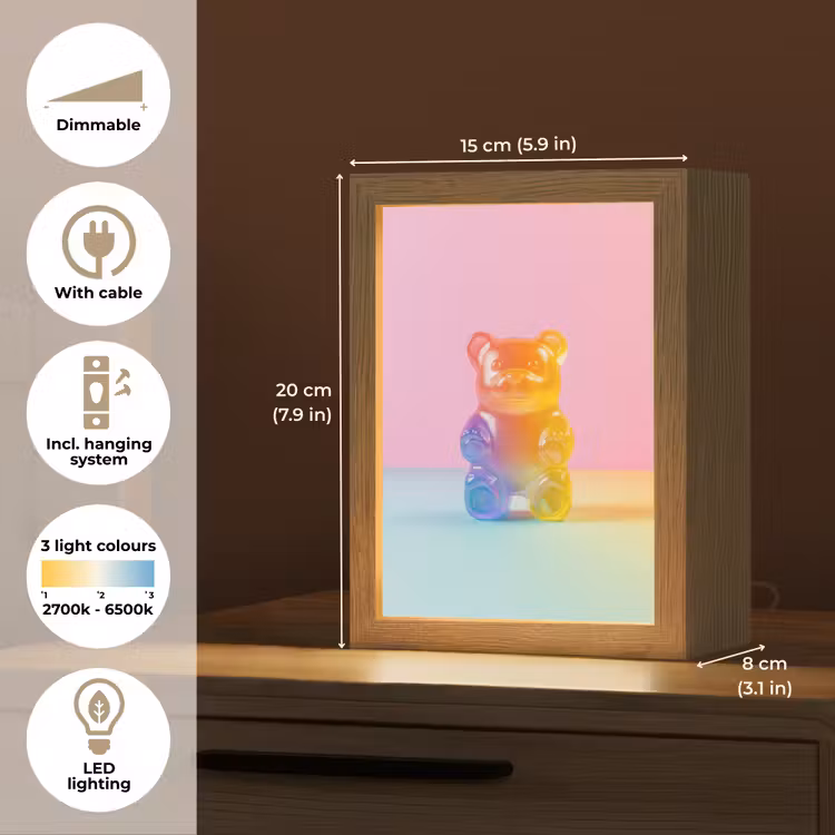 Pastel - Snoep Light Box met kabel (Tafellamp) klein -USP_EN