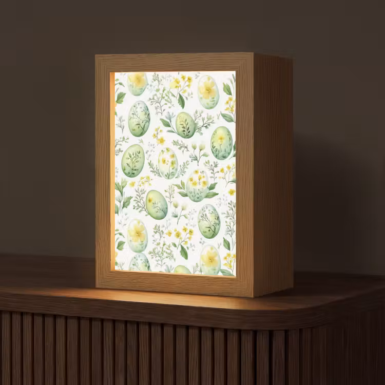 Patroon - Groen - Eieren Light Box met kabel (Tafellamp) klein -z3d_website