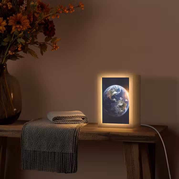 Table Lamp - Planet - Space - Cosmos - Planeet - Ruimte - Kosmos Light Box met kabel (Tafellamp) klein