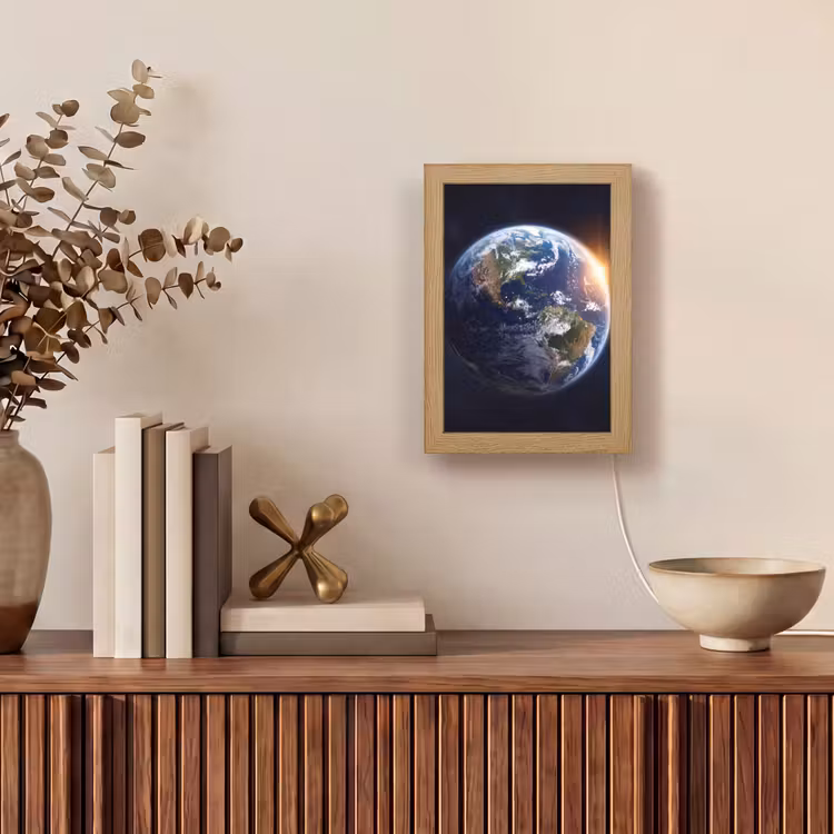Table Lamp - Planet - Space - Cosmos - Planeet - Ruimte - Kosmos Light Box met kabel (Tafellamp) klein