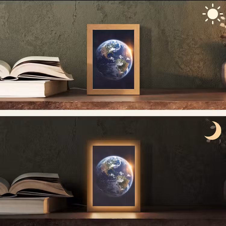 Table Lamp - Planet - Space - Cosmos - Planeet - Ruimte - Kosmos Light Box met kabel (Tafellamp) klein
