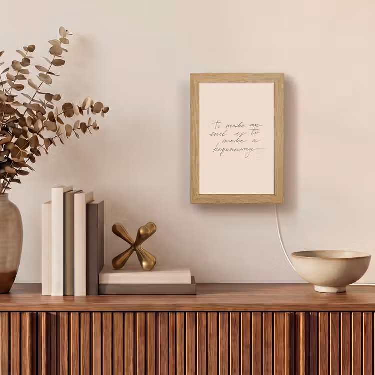 Quote - Pastel - Spreuk - Tekst Light Box met kabel (Tafellamp) klein -sfeer2