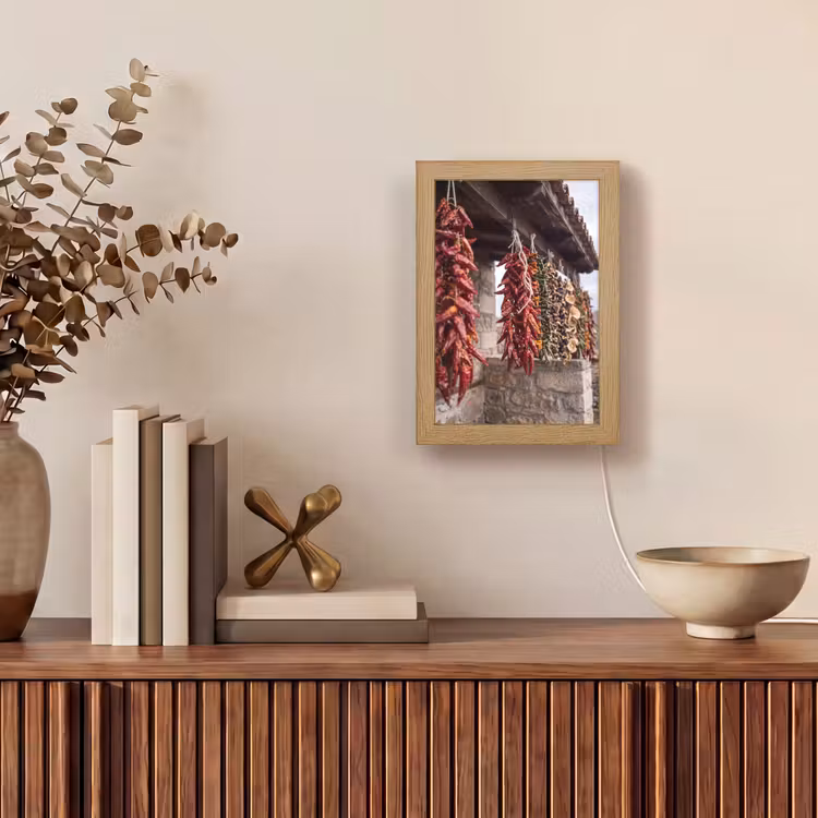 Table Lamp - Red Peppers - Food - Rode pepers - Eten Light Box met kabel (Tafellamp) klein