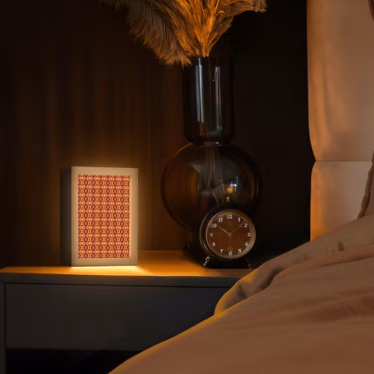 Retro - Disco - Hippie Light Box met kabel (Tafellamp) klein 925 -sfeer1