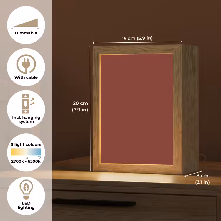 Rustic - Terracotta - Rood Light Box met kabel (Tafellamp) klein 925 -USP_EN